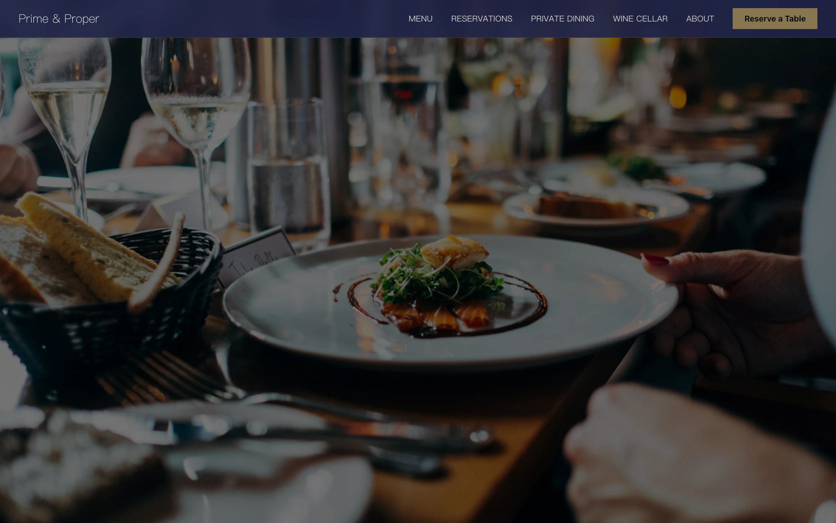 Restaurant template - Prime & Proper
